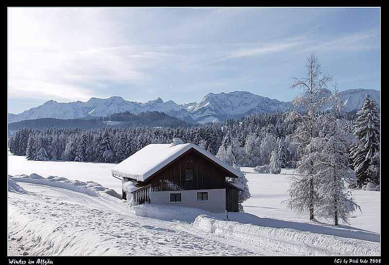 Ganz konkretes Allgäu - mit ächtn Schnee - nix aus Kanone