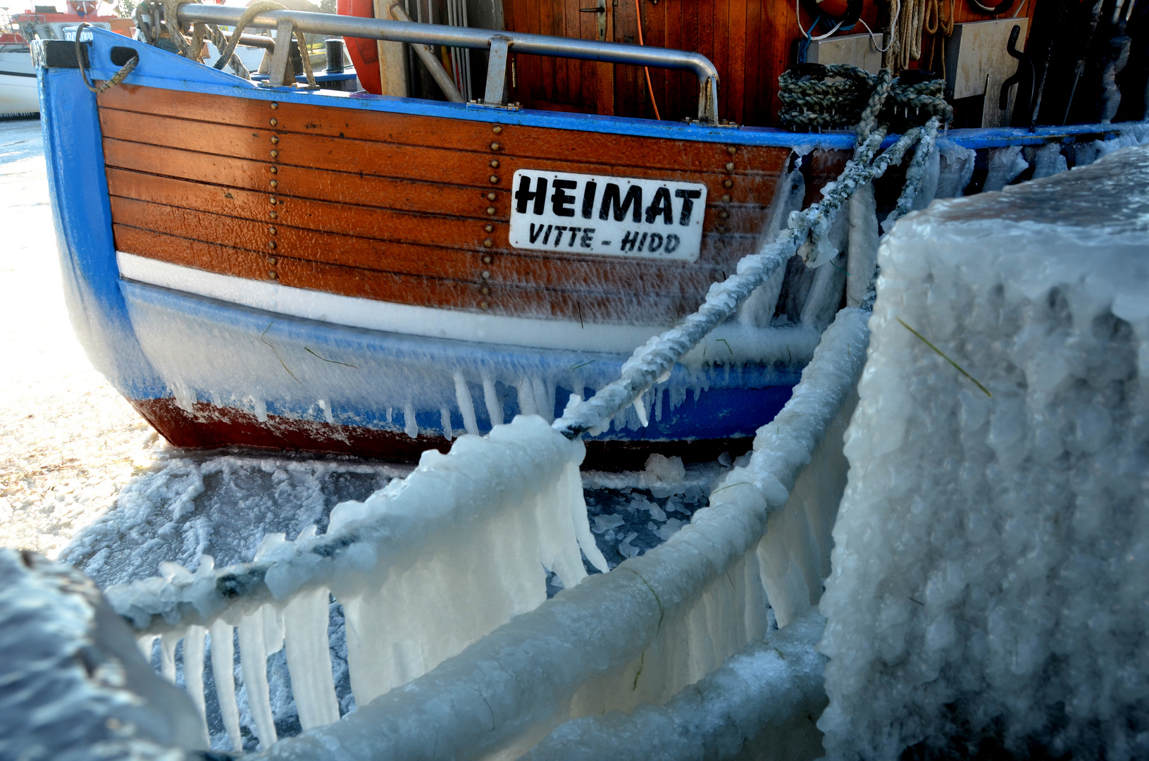 ganz kurze Eiszeit auch auf Hiddensee