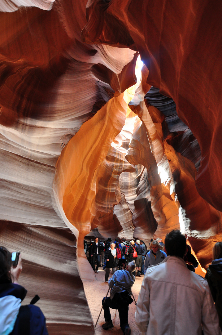 Ganz schön eng die Schlucht und natürlich viel Touristen