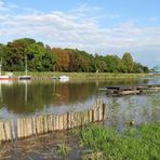 ganz schön hoch das Wasser .............