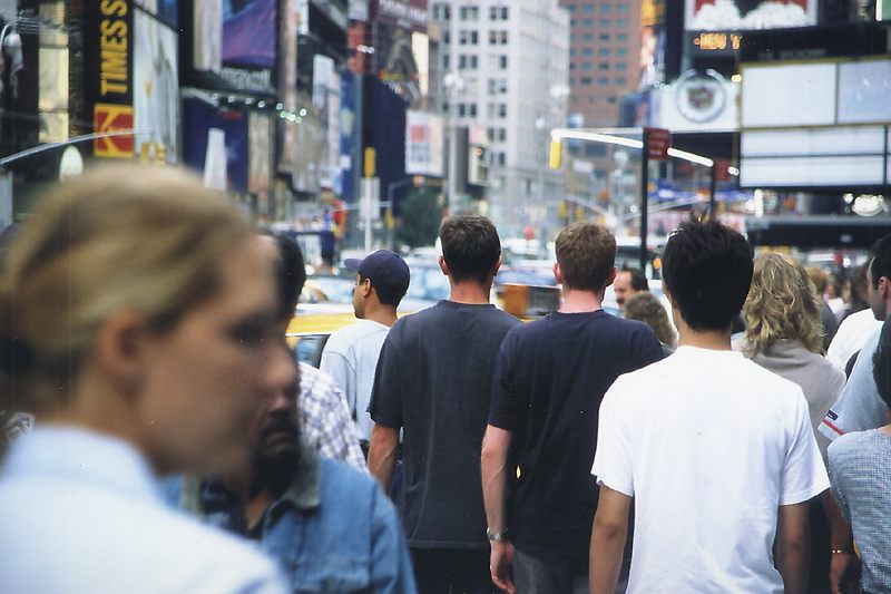 Ganz schön viele Leute aufm "Times Square"