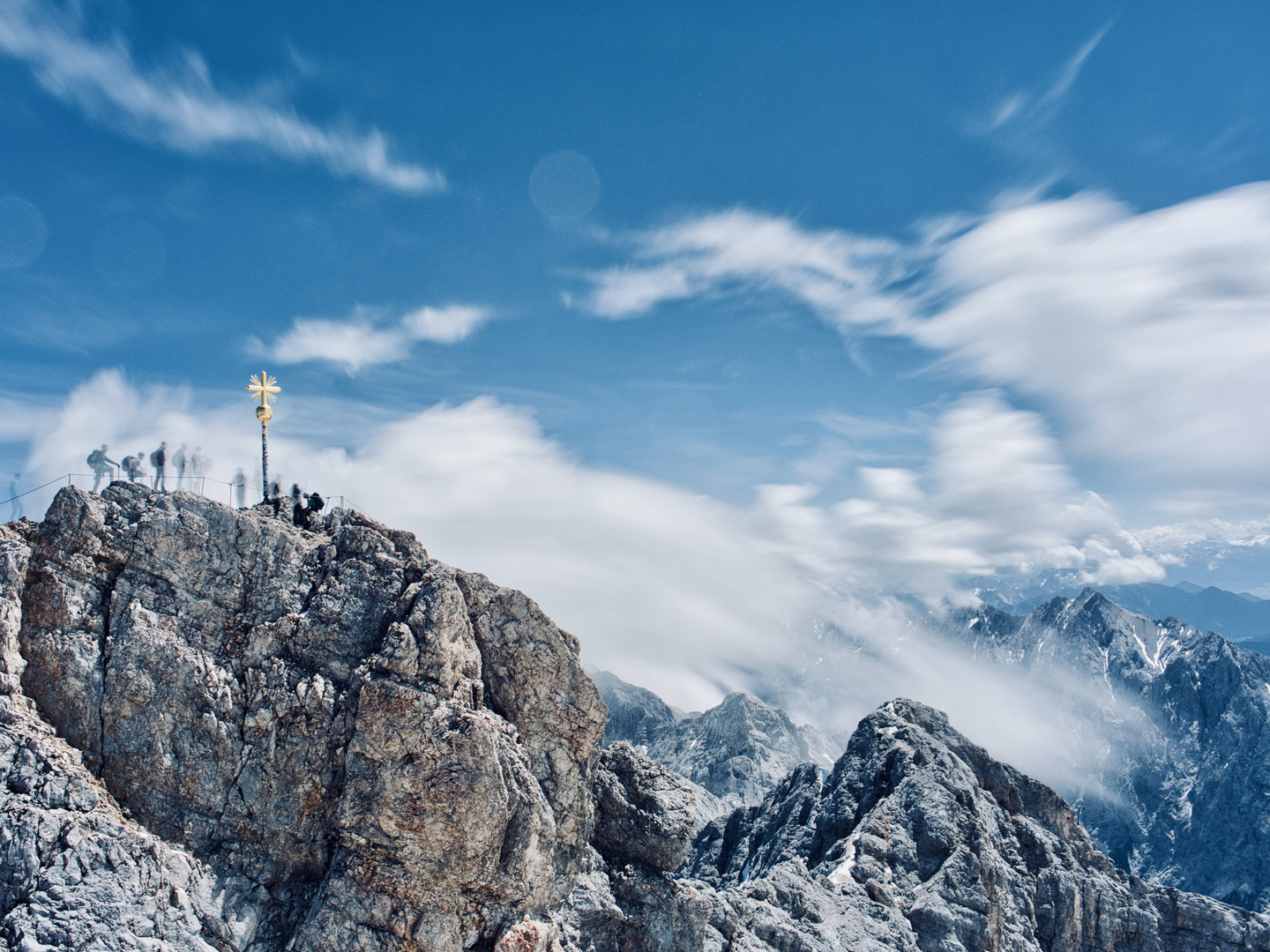 Ganz schön zugig auf der Zugspitze