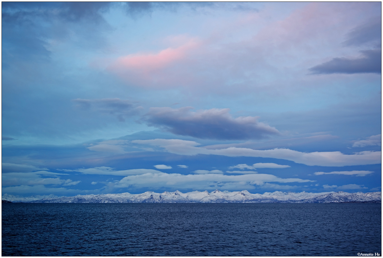 Ganz viel Blau und ein bißchen Rosa