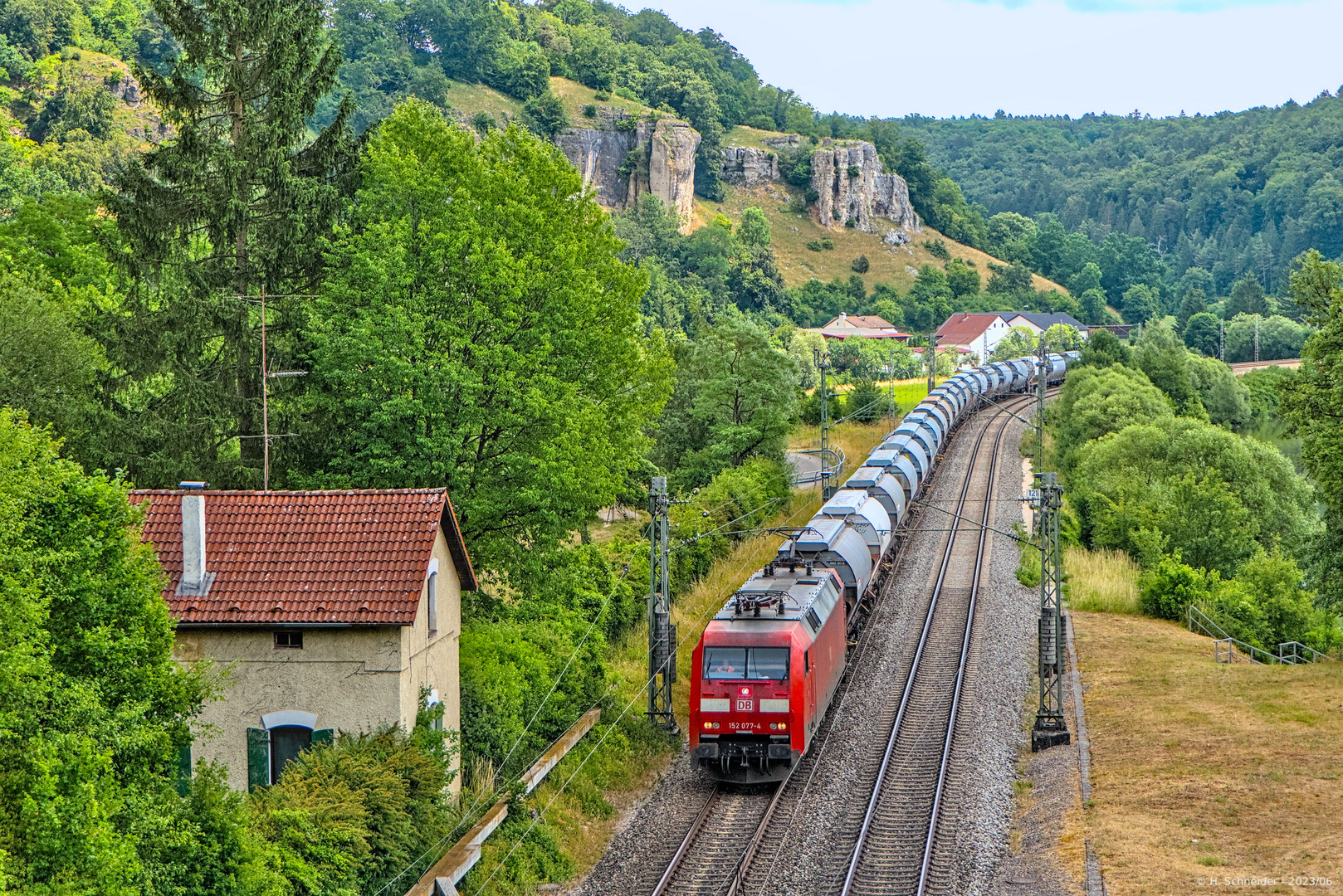 Ganzzug vor dem Eßlinger Berg