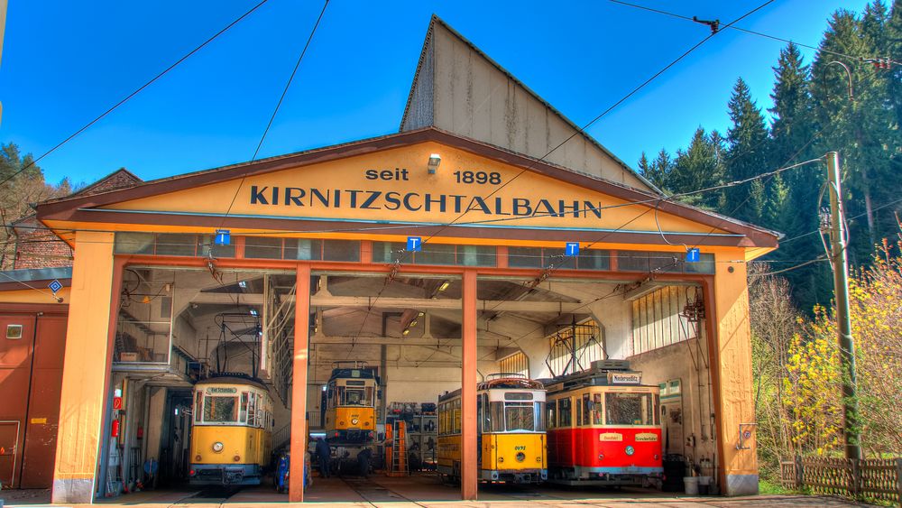 Garage der "Kirnitzschtalbahn"