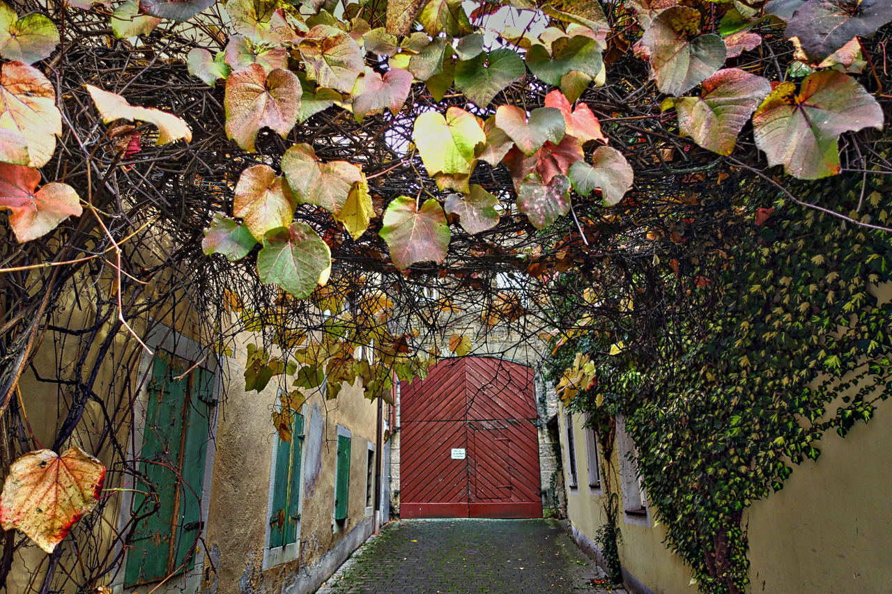 Garageneinfahrt, Rothenburg o d T