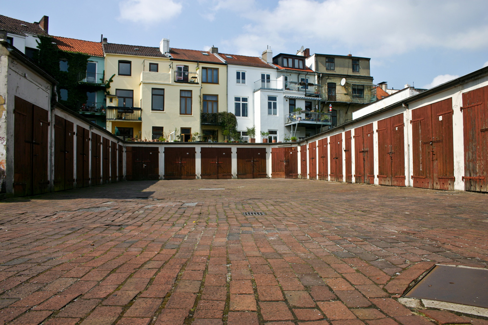 Garagenhof im Bremer Viertel