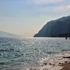 Gardasee, Am Strand von Limone