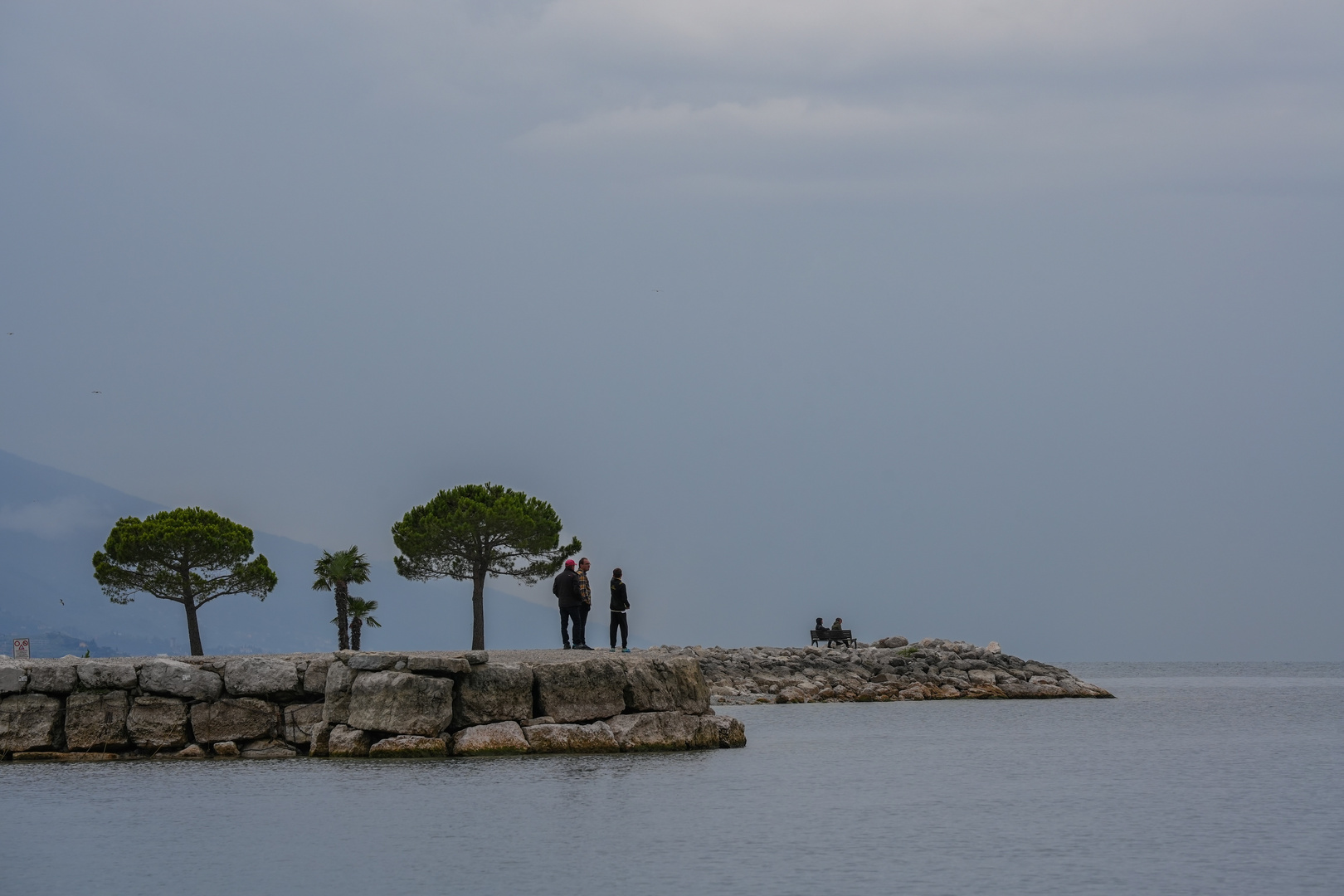 Gardasee - Blick in den Nebel