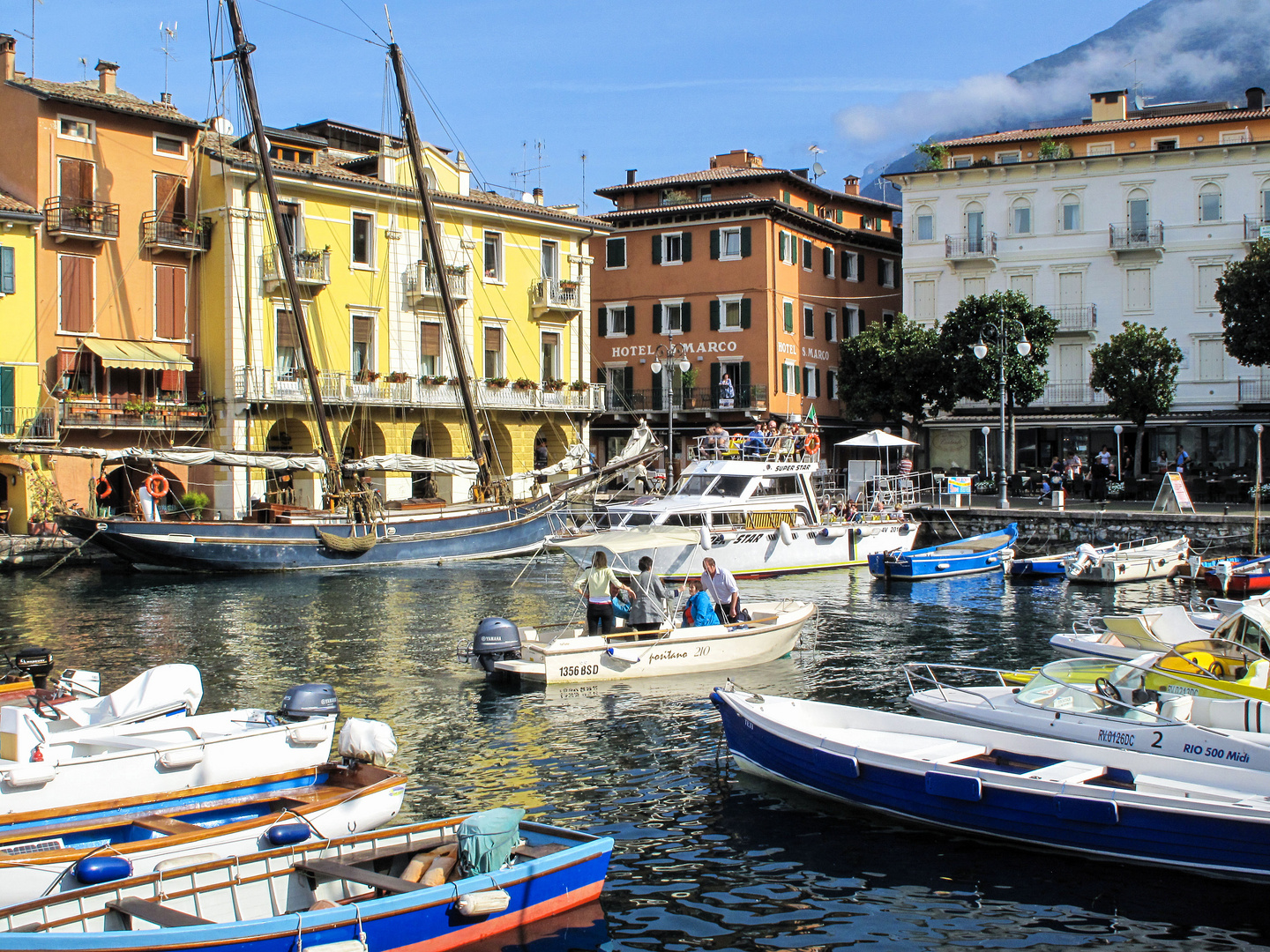 Gardasee Hafen von Malcesine