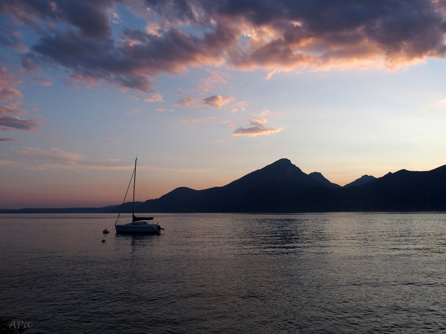 Gardasee im Abendrot