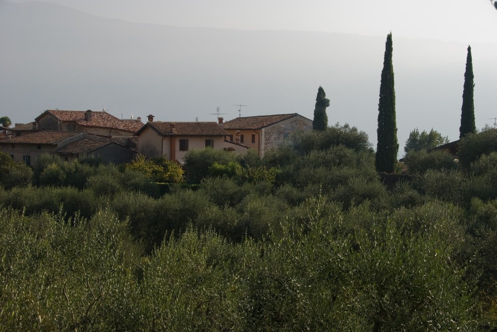 Gardasee im Oktober - Blick über Cecina (bei Toscolano-Maderno)