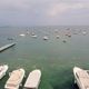 Gardasee - Moniga, Blick aus Hotelfenster - in der Ferne Sirmione