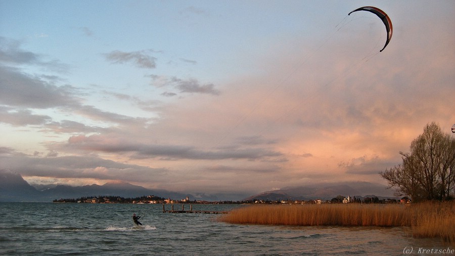 Gardasee nach abziehendem Gewitter