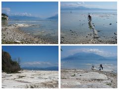 Gardasee - Niedrigwasser bei Sirmione