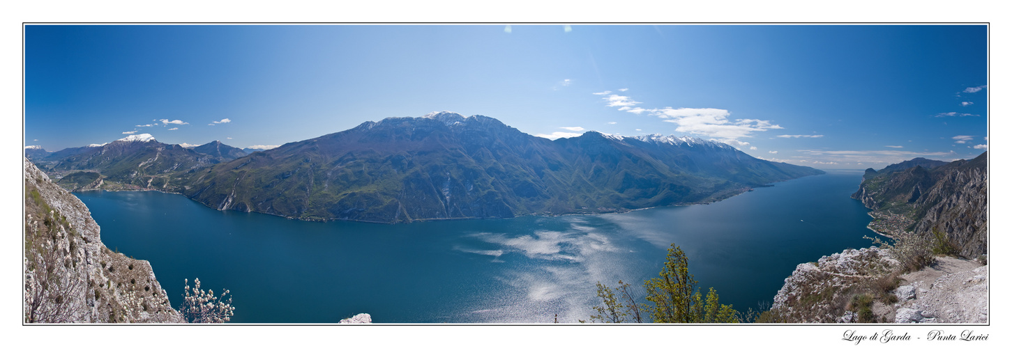 Gardasee Panorama vom Punta Larici 2012