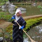 Gardener at Kinkakuchi