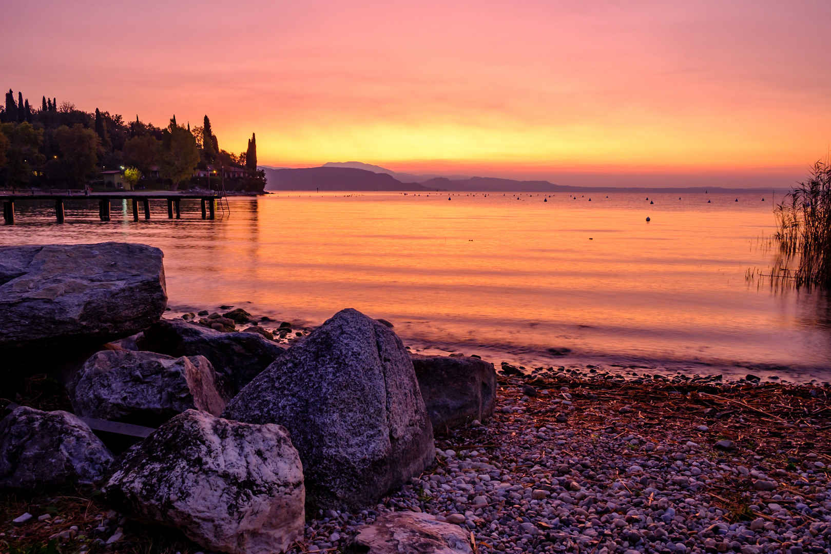 Gardersee bei Sonnenaufgang