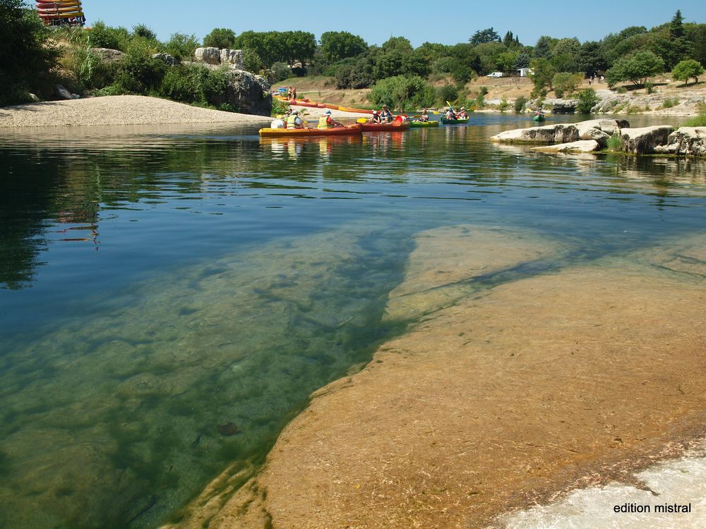 Gardon - grüne Wasser bei Collias