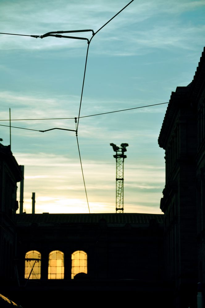 gare au soleil couchant ! von Claustrum 