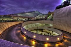 Gare de Liége-Guillemins Parkhausspirale als HDR