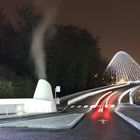 Gare des Guillemins (Calatrava), viaduc du parking sup. Liège .