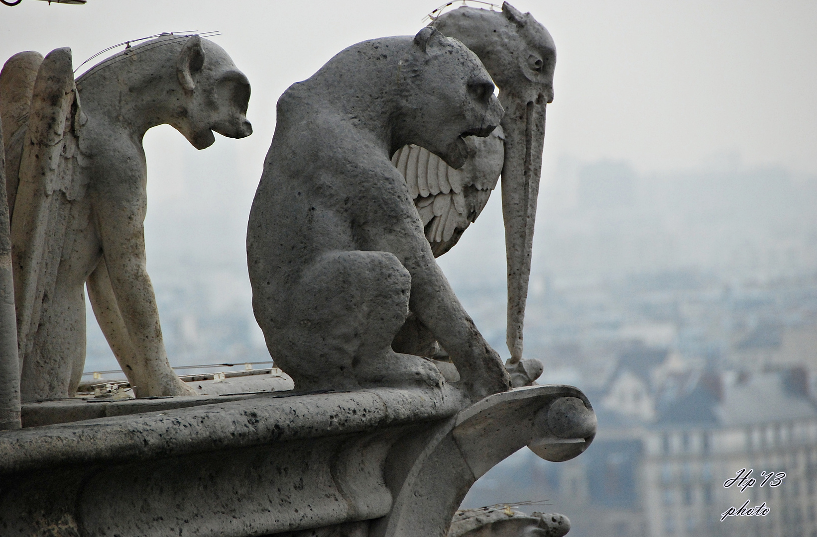 Gargolas vigilando la ciudad