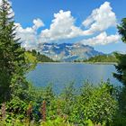 Garichtisee mit Staudamm und Glärnisch