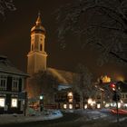 Garmisch bei Nacht im Winter