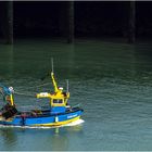 Garnelen Trawler im Hafen Le Havre