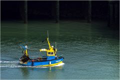 Garnelen Trawler im Hafen Le Havre