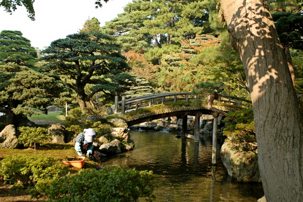 Garten des kaiserlichen Palastes in Kyoto