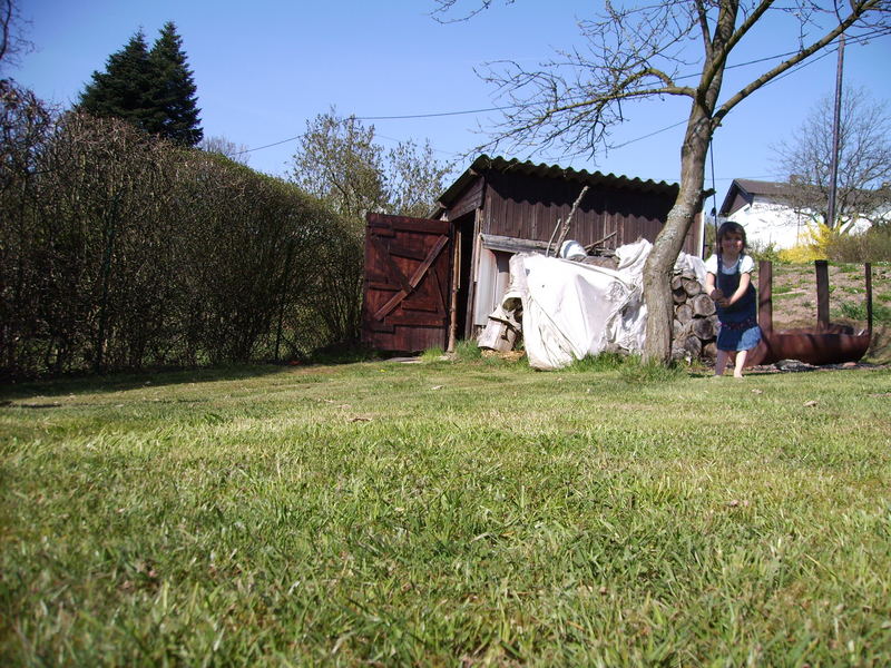 Garten im April