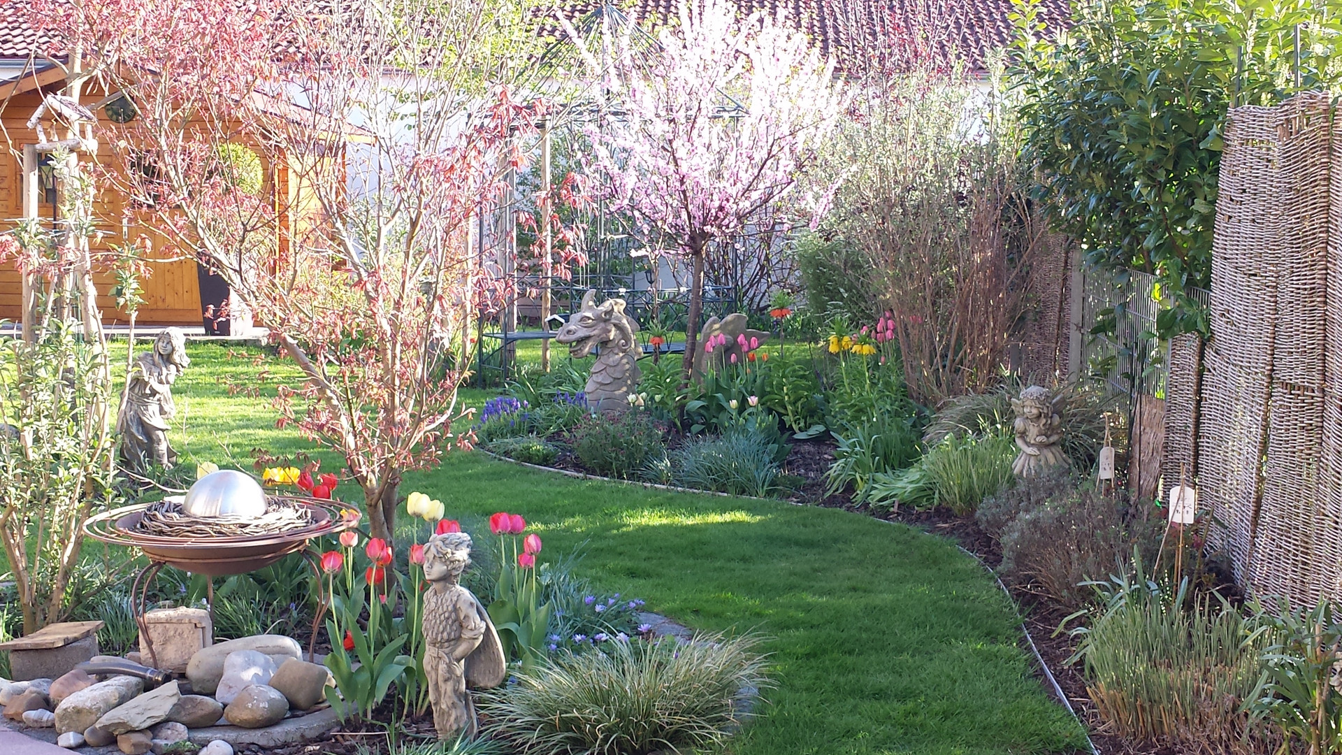 Garten im Frühling