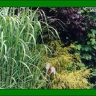 Garten mit Holzviech