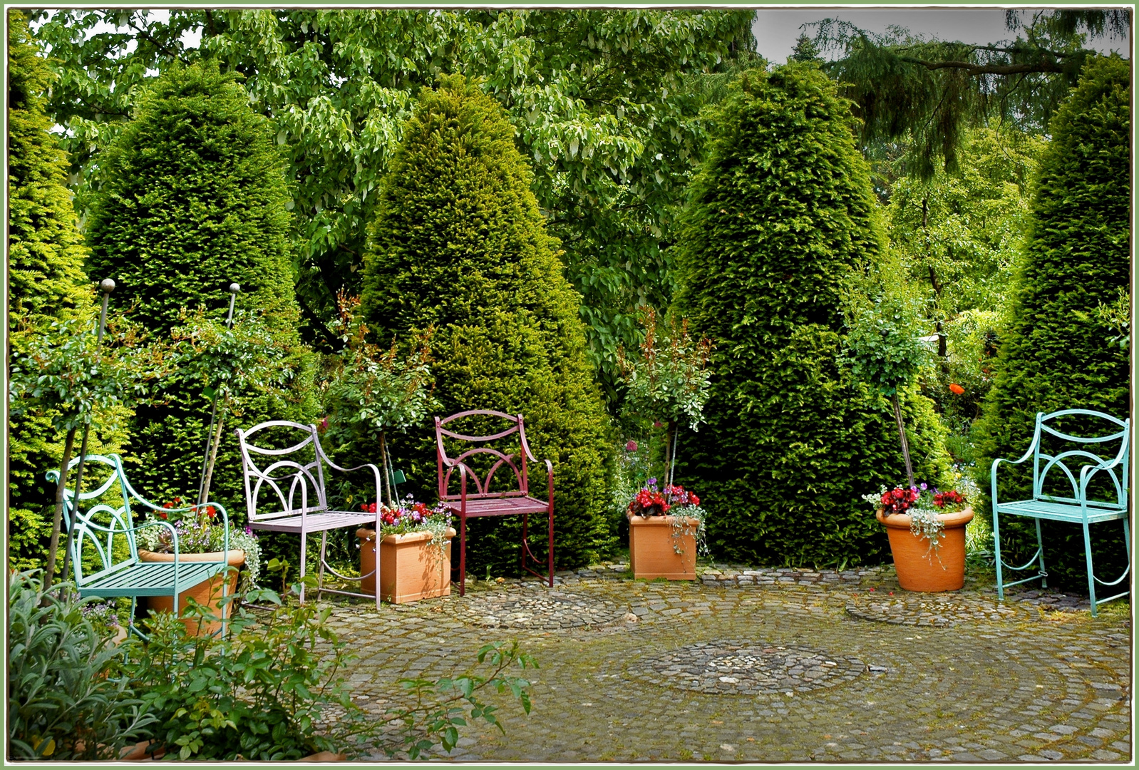 Garten-Sitzrunde