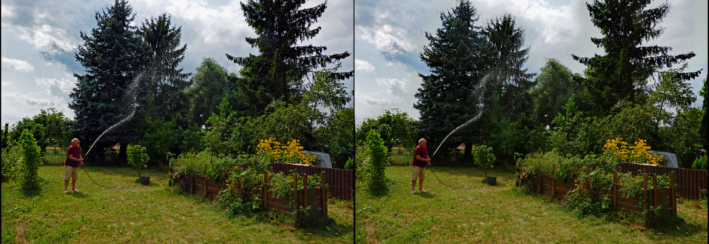 Garten Sprengung  (3D-X-View)