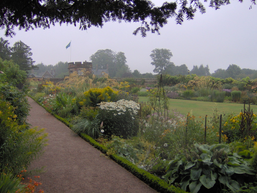 Garten von Dirleton Castle Schottland