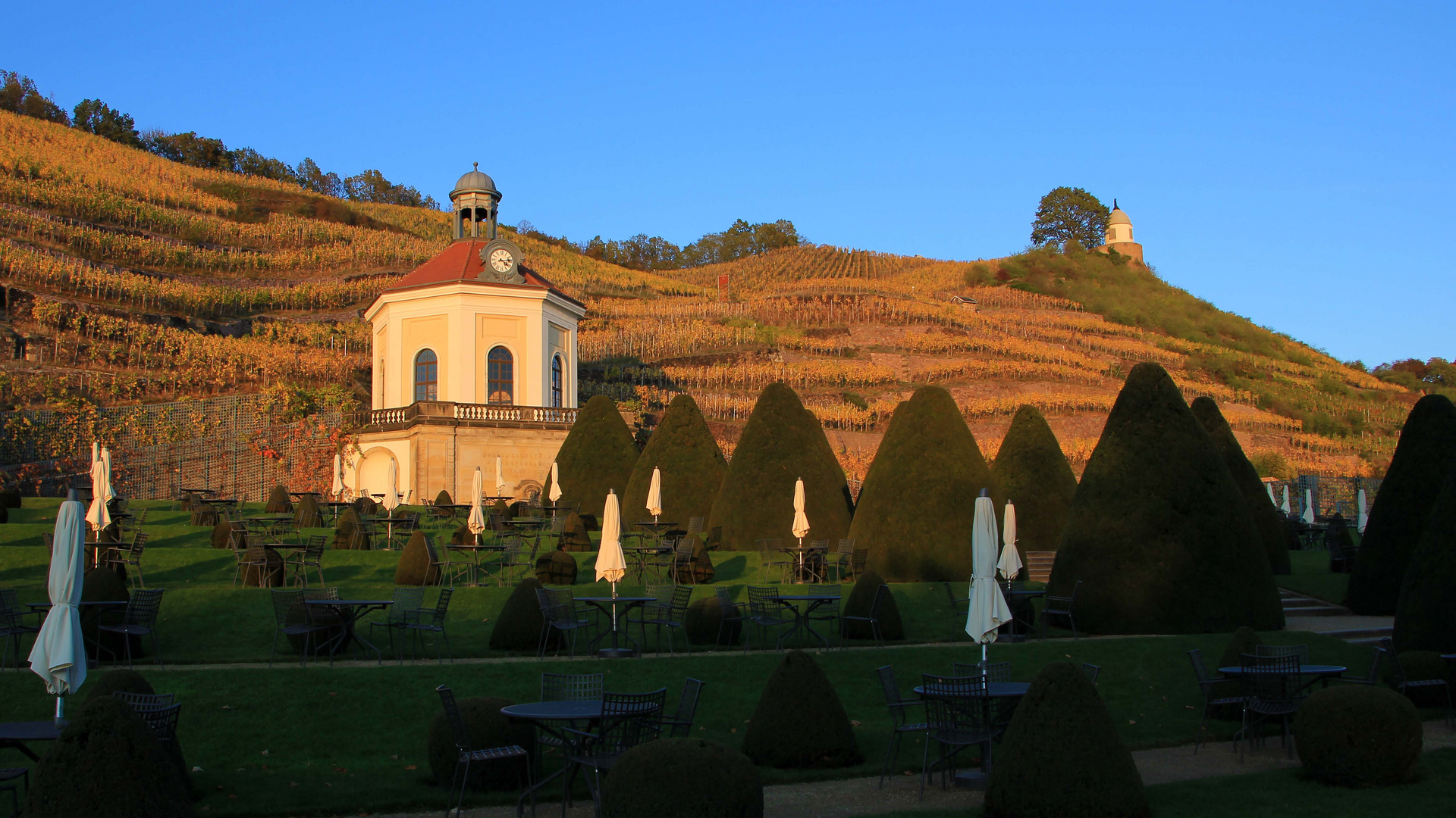 Gartenanlage vor Belvedere