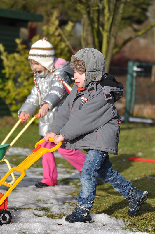 Gartenarbeit im Februar