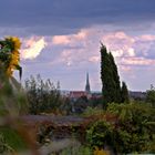 Gartenblick auf Mühlhausen