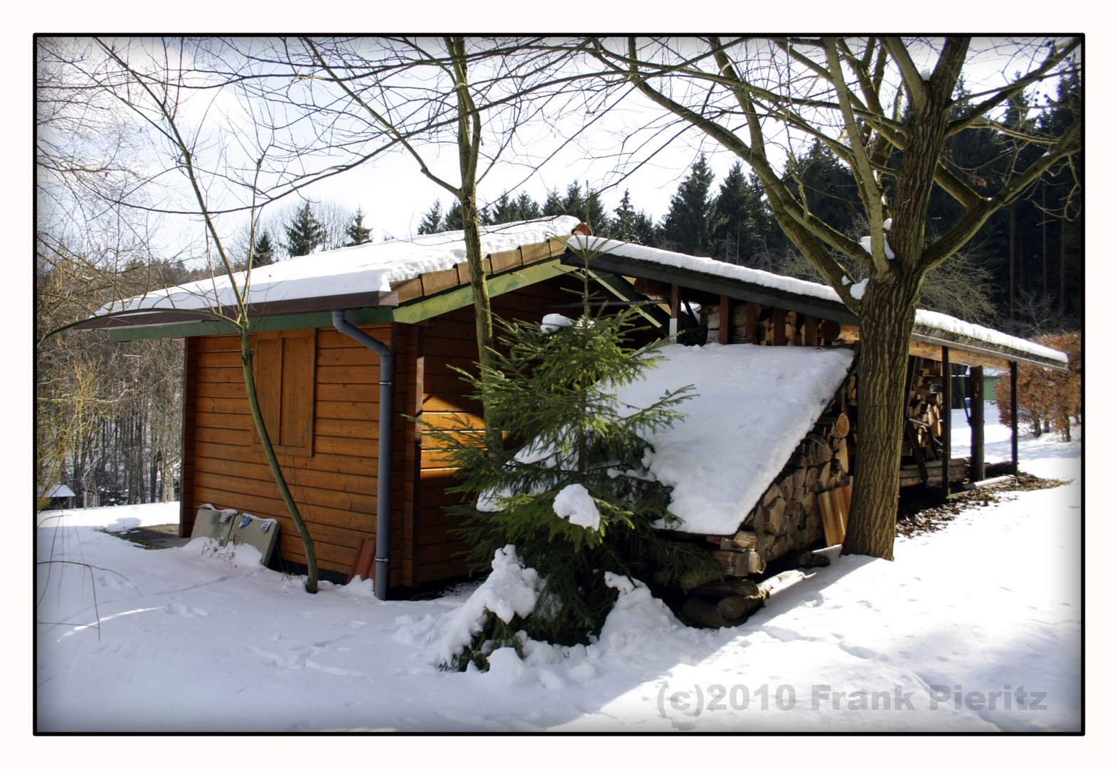 Gartenhaus im Winterschlaf