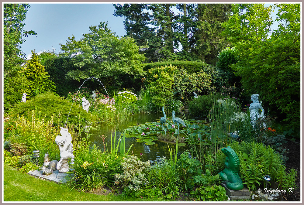 Gartenidylle im Sommer