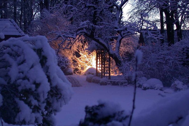 Gartenlicht bei Nacht