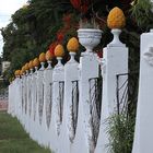 Gartenmauer in Holguin, Kuba