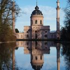 Gartenmoschee Schwetzingen mit Spiegelung