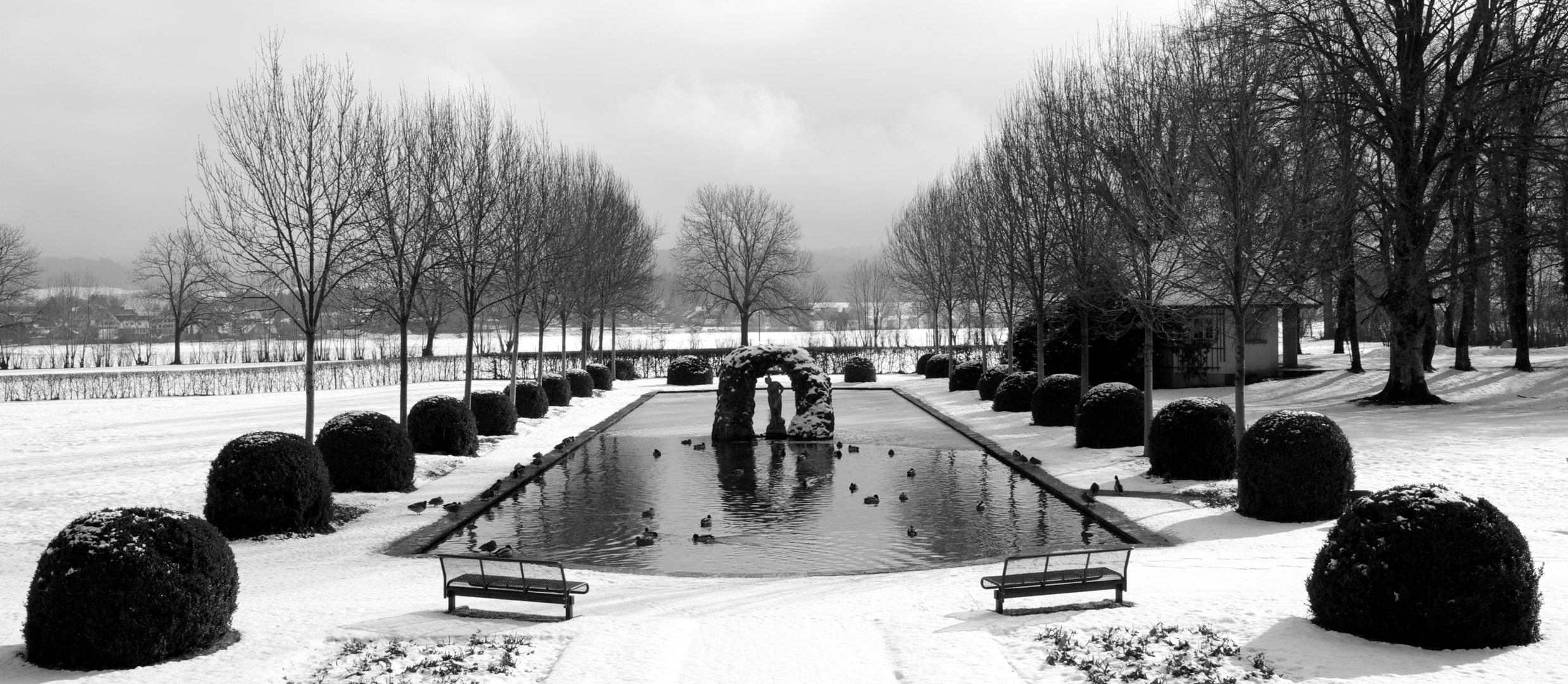 Gartenteich bei Schloss Jegenstorf