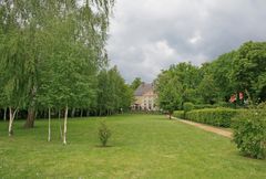 Gartenteil auf Seeseite mit Villa von Max Liebermann (am Wannsee)