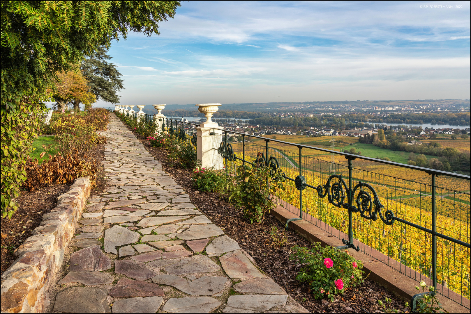 Gartenterrasse von Schloss Johannisberg 