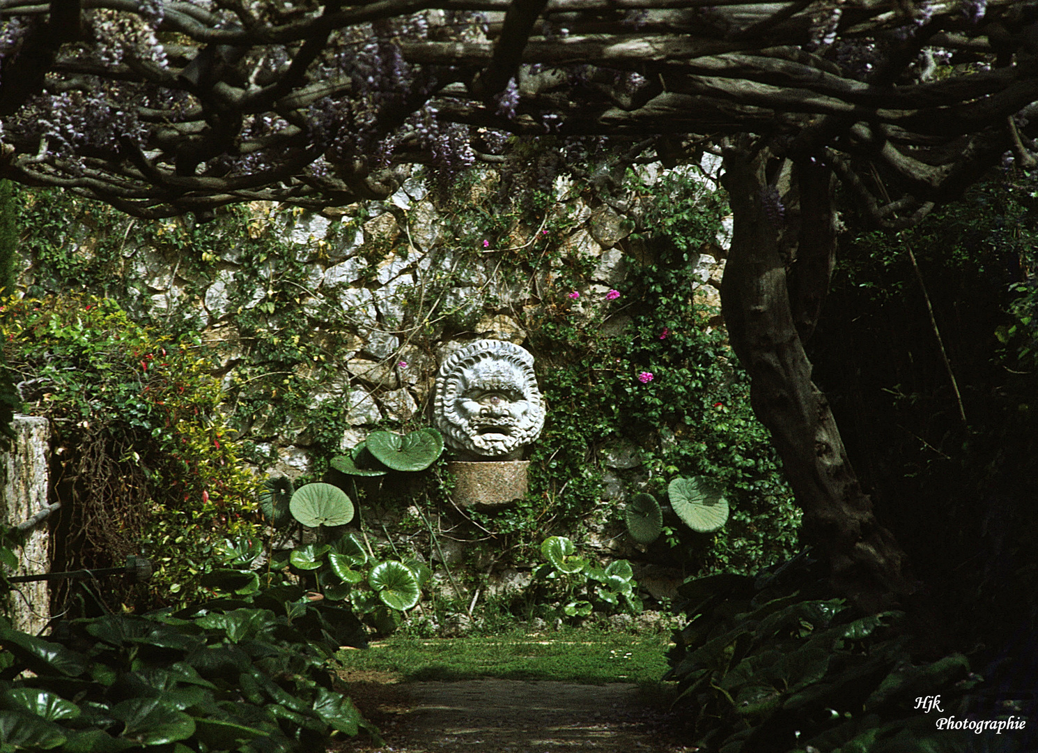 Gartenweg mit Pergola .. 